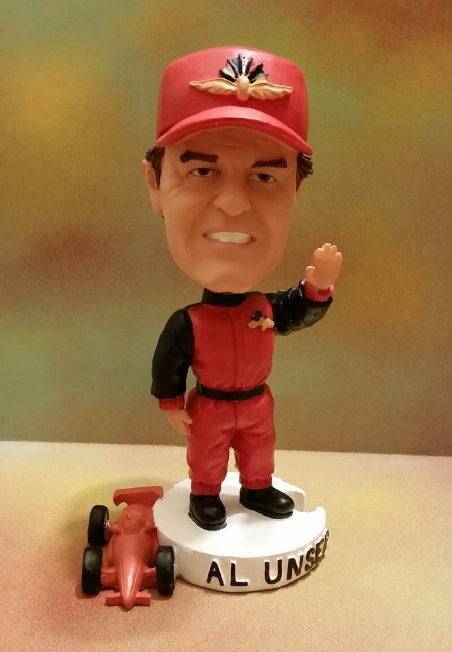AL UNSER BOBBLEHEAD 4 TIME INDY 500 WINNER TRIBUTE INDIANAPOLIS MOTOR SPPEDWAY