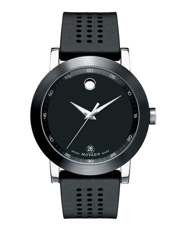 Pre-owned Movado Brand  Men's Museum Sport 42mm Silicone Strap Watch