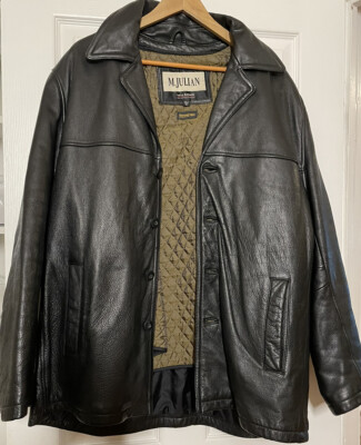 Wilsons M Julian Mens XL Leather Jacket Thinsulate Quilted Wilsons M Julian Mens XL Leather Jacket Thinsulate Quilted