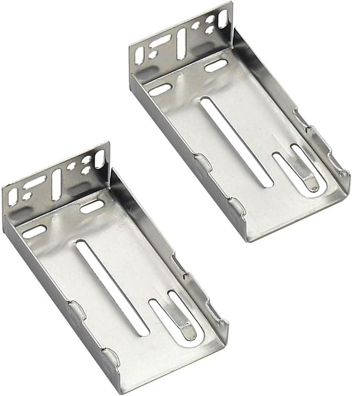 2 Pairs Rear Mounting Brackets for Ball Bearing Drawer Slide, Side Mount Drawer