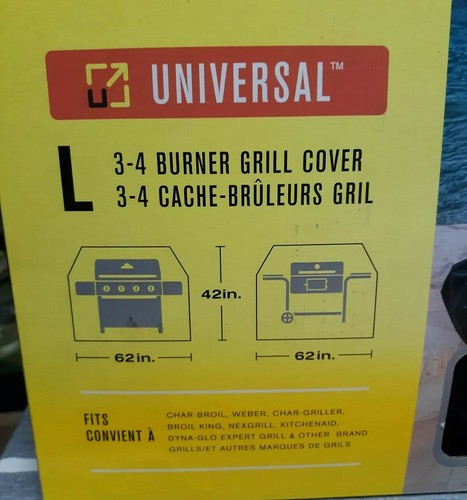 Char-Broil All-Season Series Grill Cover, 3-4 Burner: Large *Read Details*