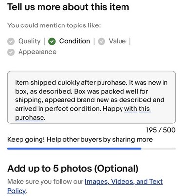 Item photo(s) from verified buyer