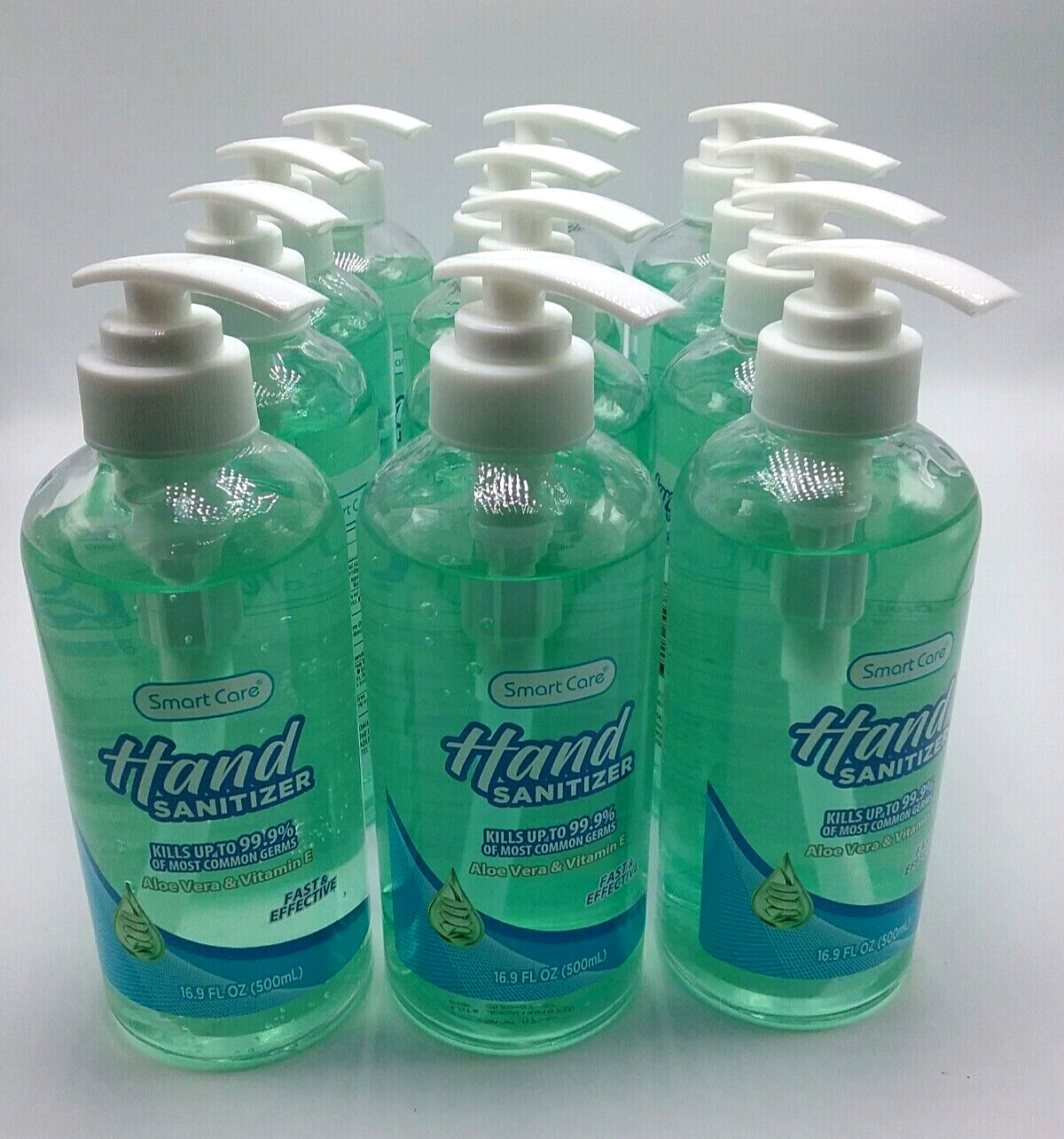 Lot Of 12 Large Bottles 16.9oz Aloe Vera & Vitamin E