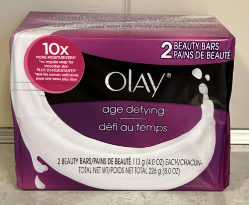 (1) Olay Age Defying Beauty Bar Soap 2 Pack Old Formula More M...