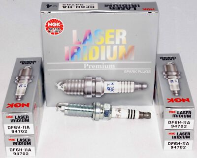 Pack of 4 Genuine NGK 94702 Laser Iridium Spark Plugs DF6H11A