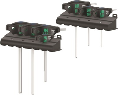 Wera 454/7 HF Set 1 Hex Plus T-Handle Screwdriver Set With Rack 05023450001