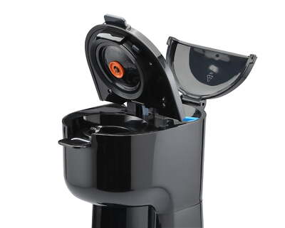 Single Serve Coffee Maker - 1 Cup, Capsule or Ground Coffee, Black, New