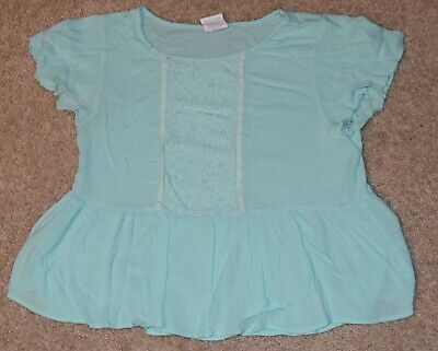 Falls Creek Size Large Girl's Mint Green Short Sleeved Top