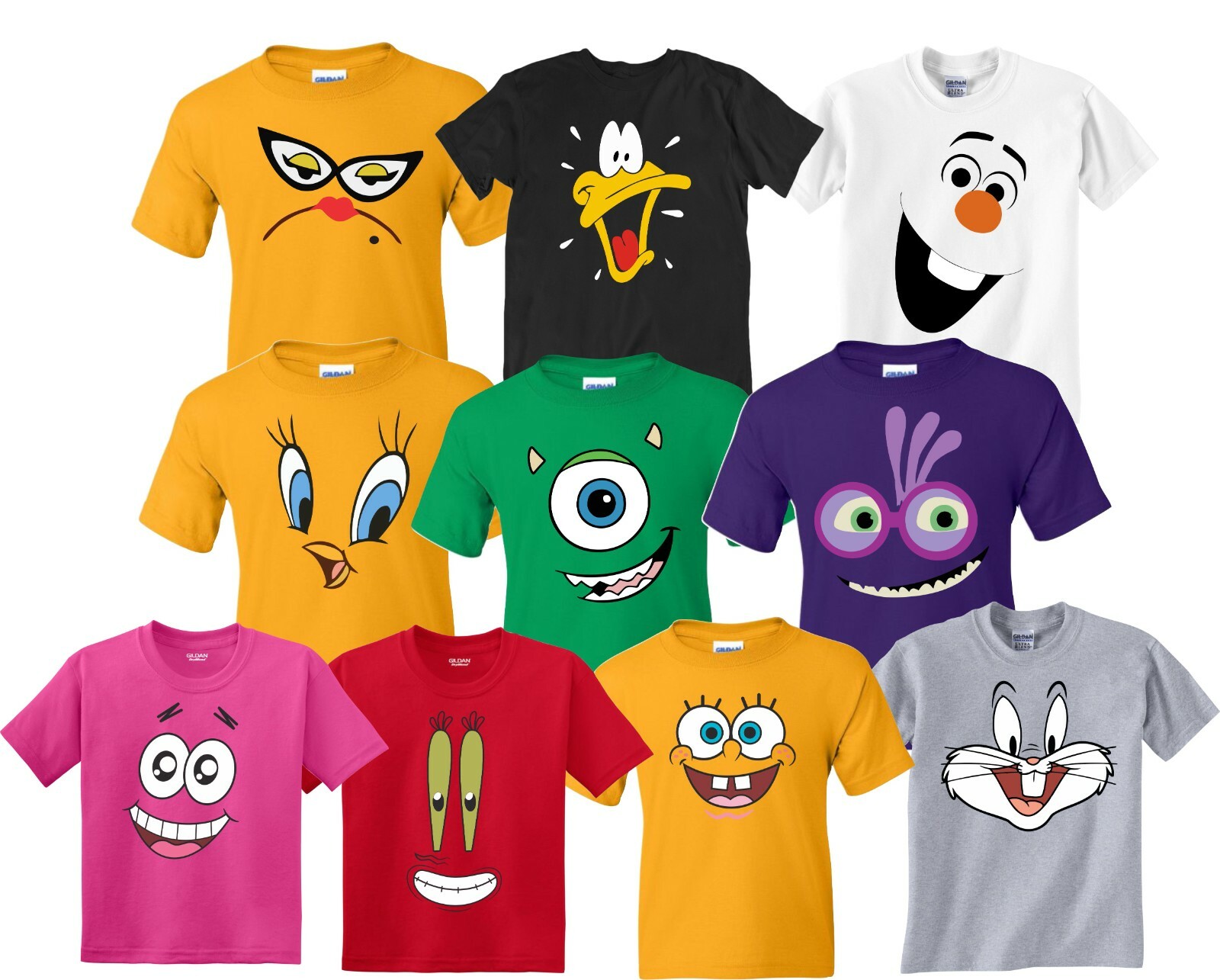 cartoon themed t shirts