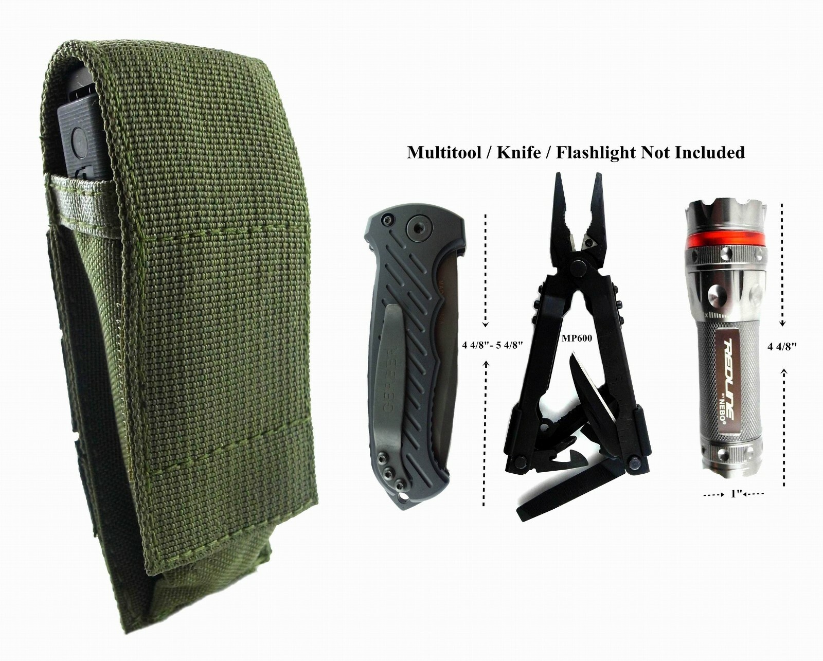 ARMY GREEN Pouch For Gerber MP800, MP600 Multi Tool, Folding