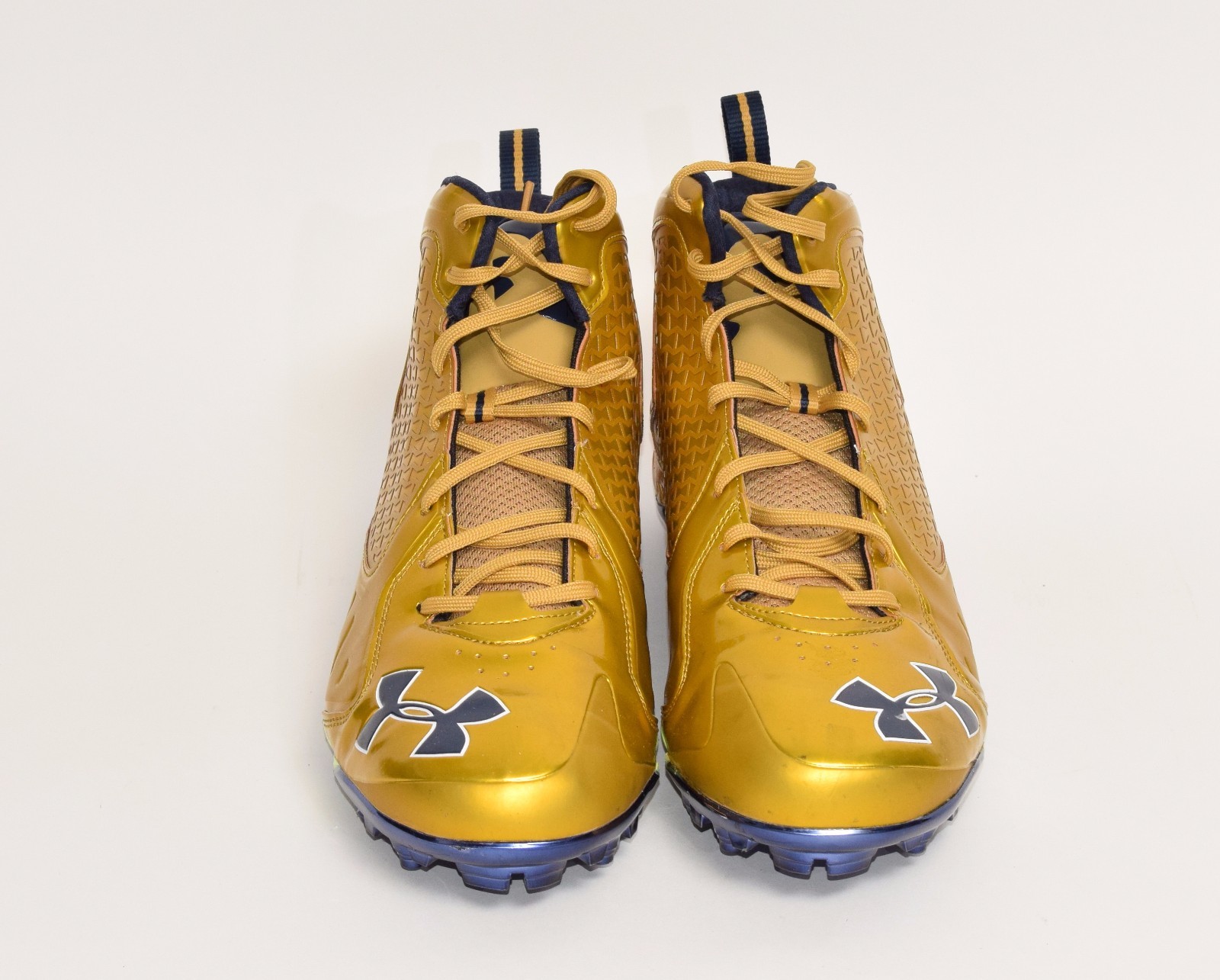 2014/15? Notre Dame Football Team Issued Under Armour Alternate Cleats Size 15