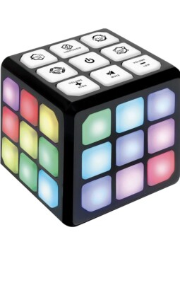 Flashing Cube Electronic Memory & Brain Game | 4-in-1 Handheld Game for Kids