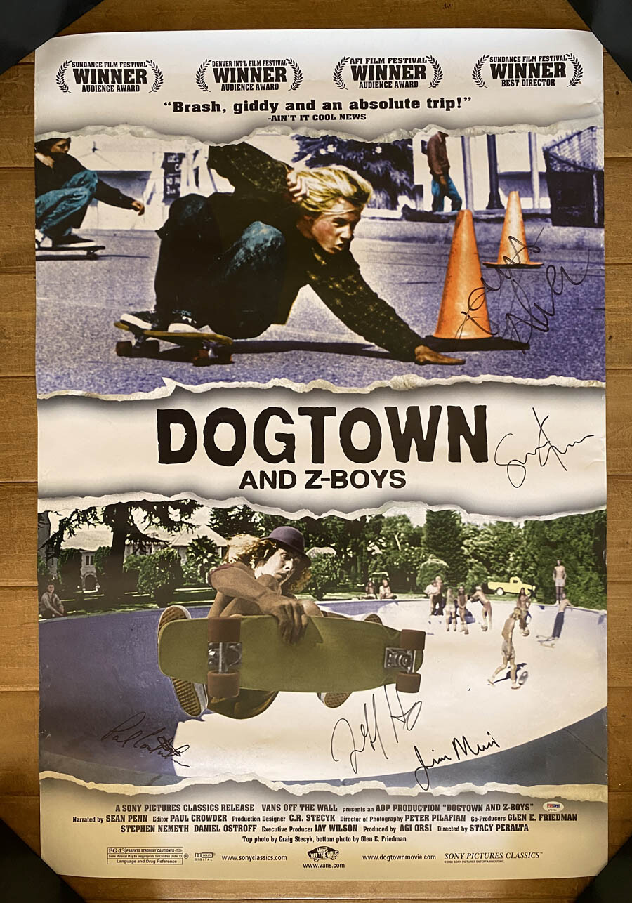 Dogtown Tony Alva SIGNED Ho Muir Peralta Z-Boys 27x40 Poster Dogtown Tony Alva SIGNED Ho Muir Peralta Z-Boys 27x40 Poster