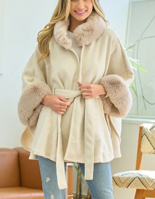 Cream 2025 cape coat