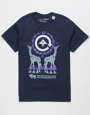 LRG Lifted Research Group Men's Infantree Collection Laurel Navy T-Shirt NWT M
