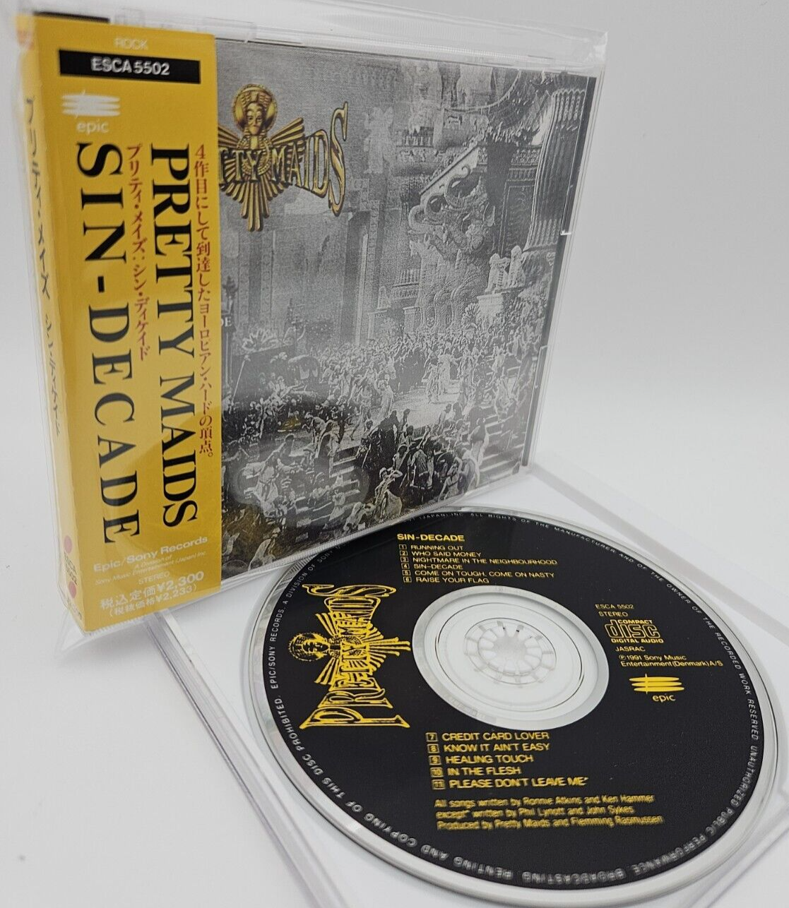 PRETTY MAIDS SIN-DECADE Japan CD ESCA 5502 w/OBI Please Don PRETTY MAIDS SIN-DECADE Japan CD ESCA 5502 w/OBI Please Don