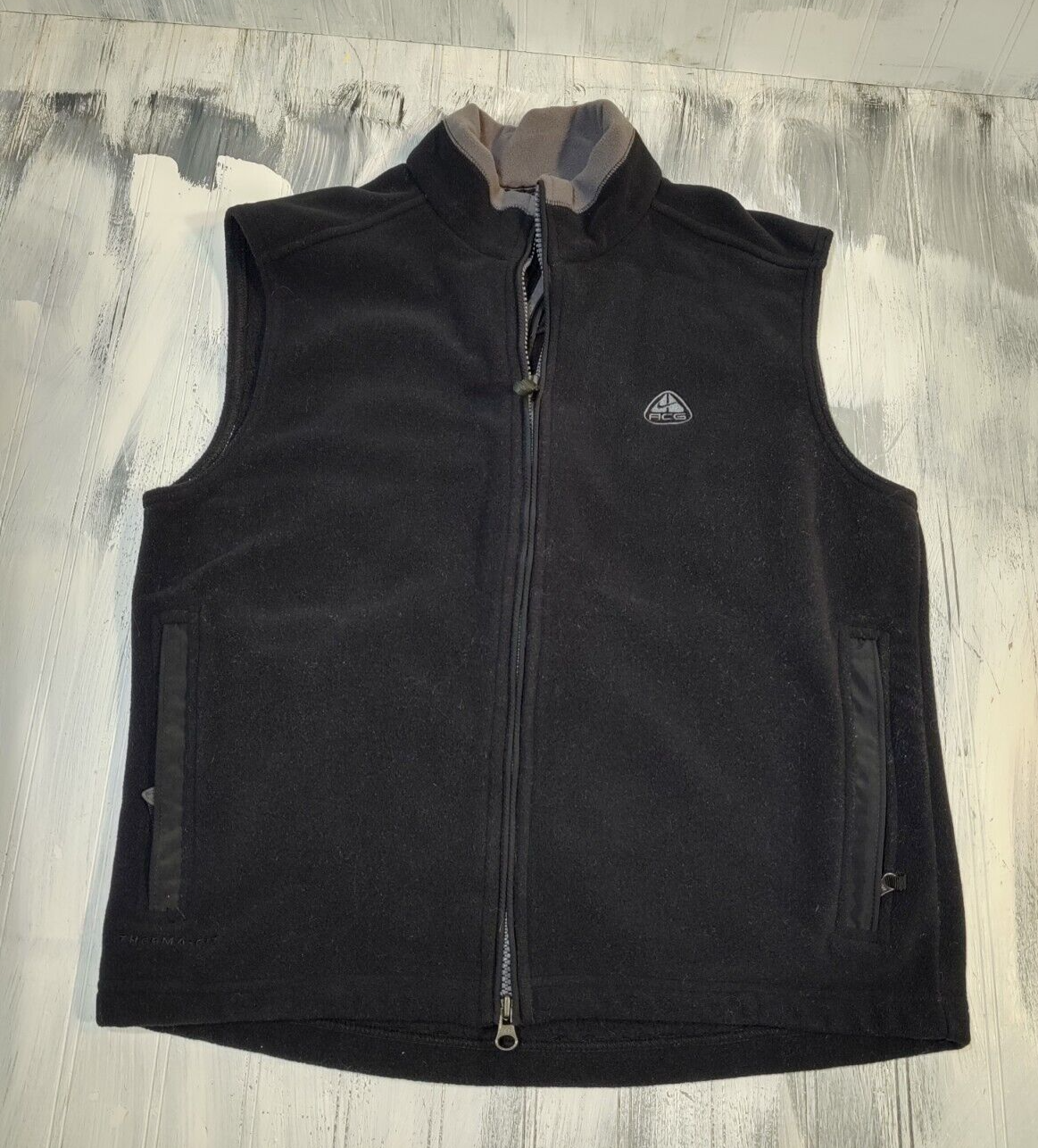 Women's Vintage Nike ACG Fleece Vest Size Small Cream | eBay