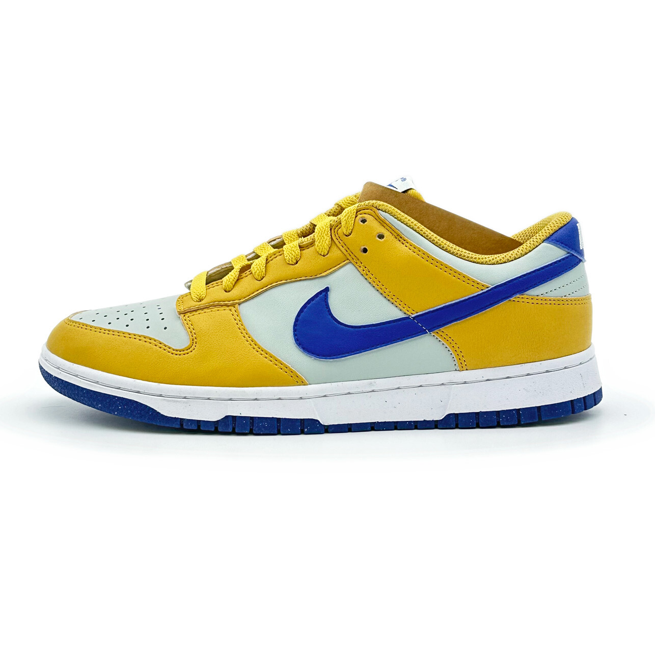 Pre-owned Nike Dn1431-700  Dunk Low Next Nature Wheat Gold Yellow Blue Royal (women's)