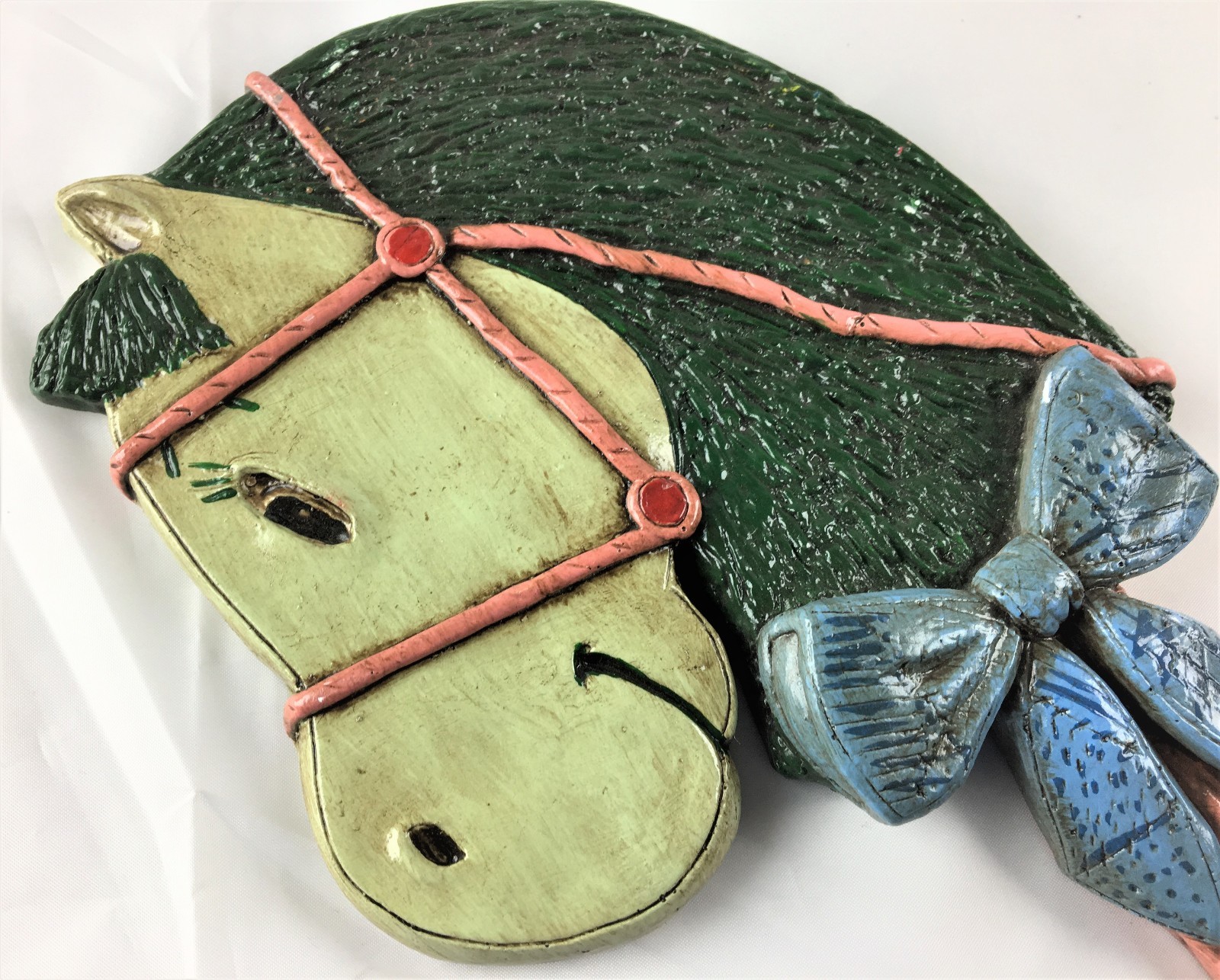 Vintage Pony Baby Nursery Wall Hanging Plaque Bedroom Horse Infant Child Decor