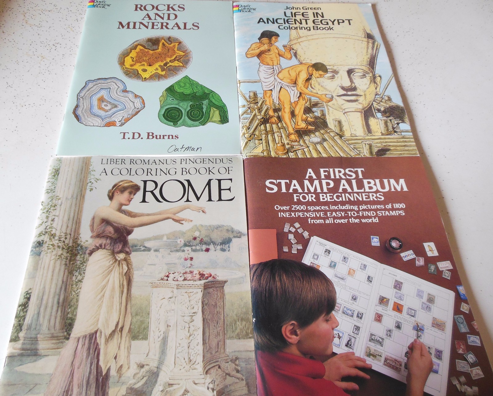 Dover/Bellerophon Coloring/Activity 21 Book Lot-Homeschool Education History Art