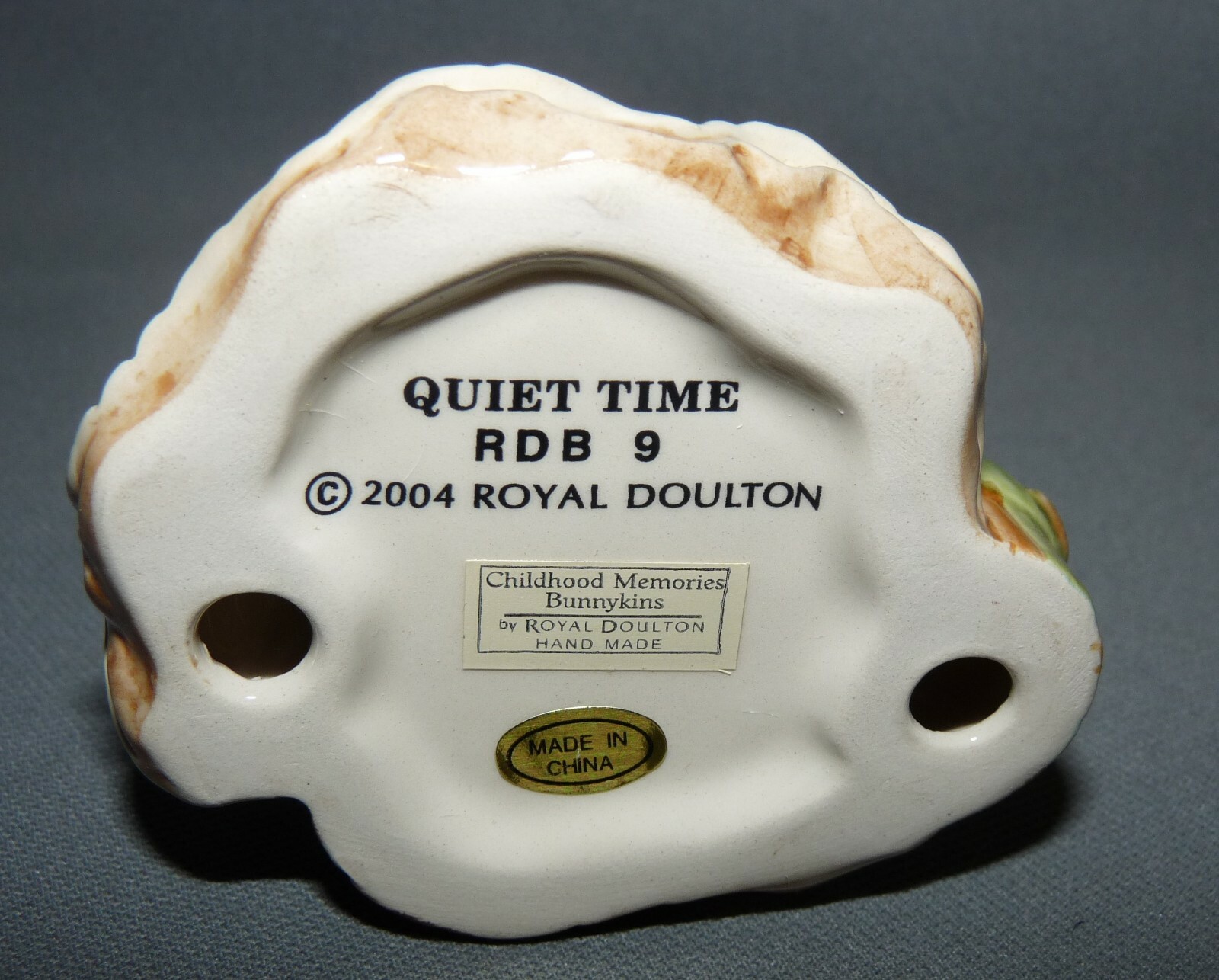 Royal Doulton Childhood Memories Bunnykins Quiet Time in Box 2004