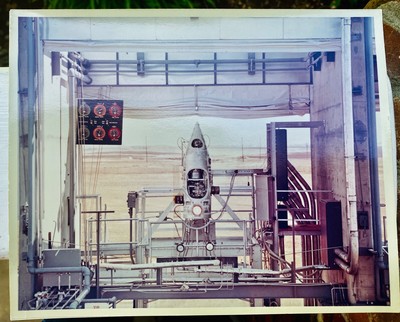 2 RARE Vtg McDonnell Douglas Apollo 11 Saturn 3rd Stage Test Firing 8 x10 Photos