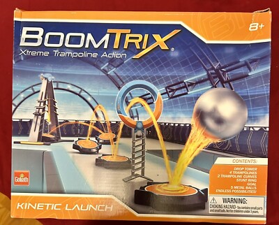 BoomTrix Xtreme Trampoline Action Kinetic Launch Metal Ball Kit