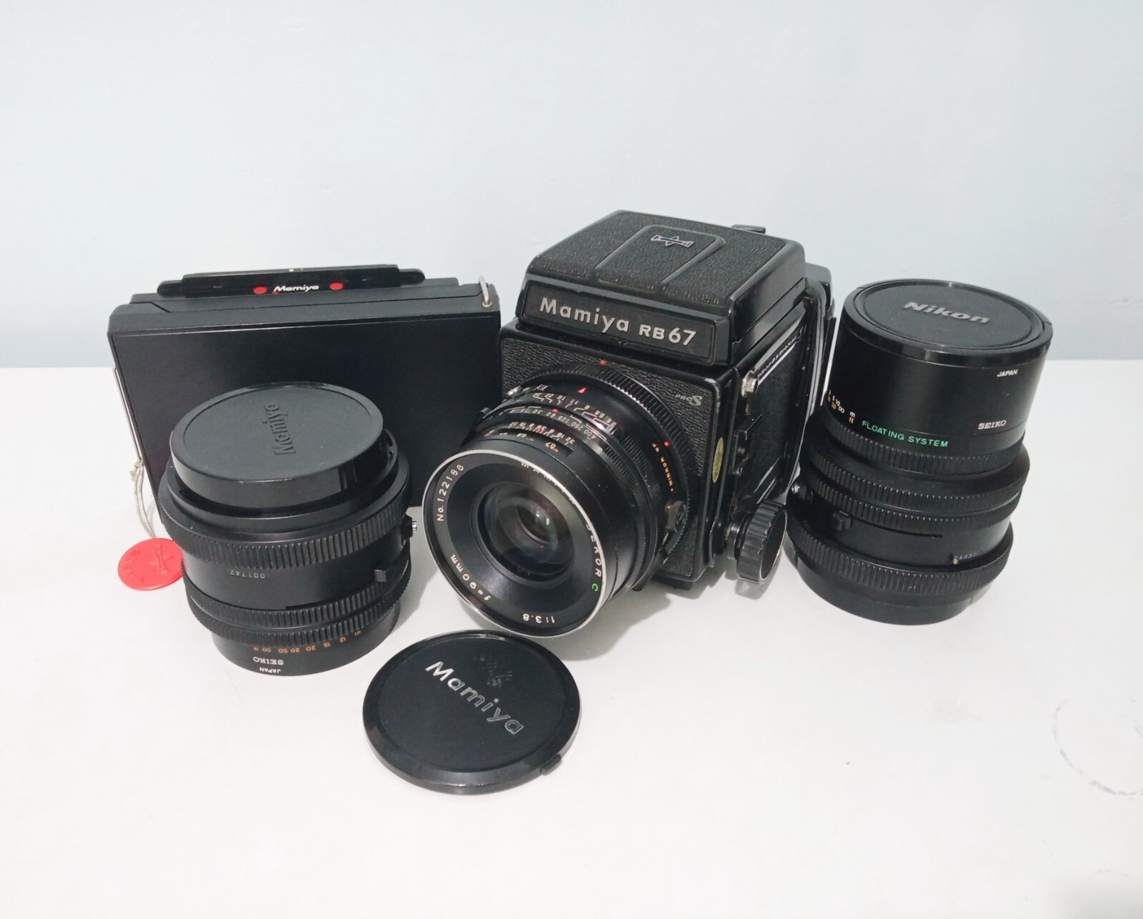MAMIYA RB67 PRO S w/120 Filmback Mamiya K/L 65mm 127mm 90mm