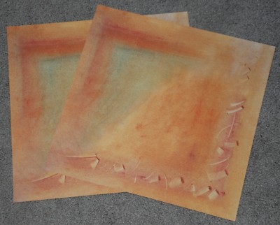 Orange Abstract Themed 12x12 Scrapbook Paper by Creative Imaginations   2 Sheets