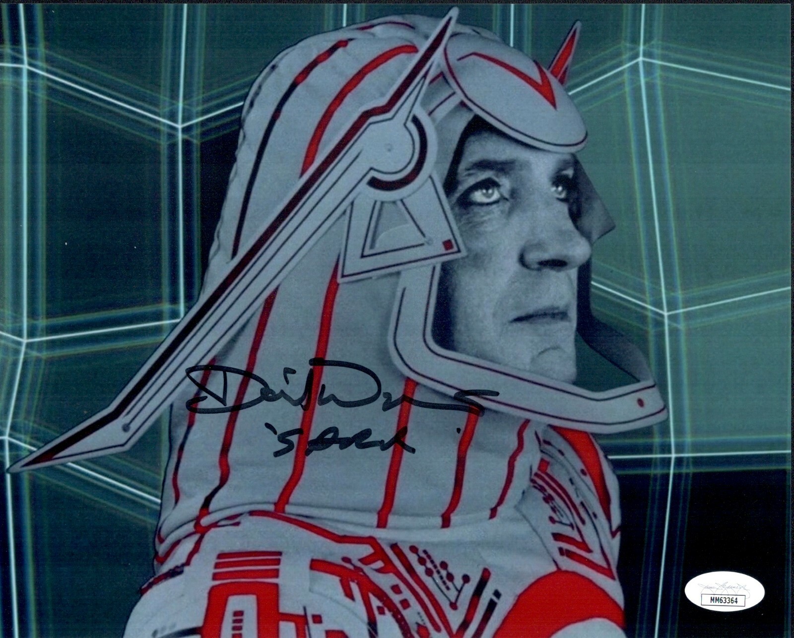 DAVID WARNER Signed Sark TRON 8x10 Photo LEGEND Autograph