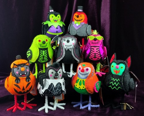 Target Halloween 2024 Hyde & Eek Birds SET OF 9!! Featherly