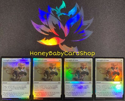 MTG Double Masters 2020 Strength of Arms Foil x 4 M/NM Playset 2XM Common Set