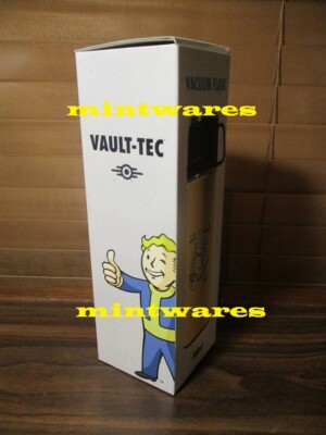 Fallout Hard Work Is Happy Work Vault Tec Coffee Tea Thermos Bottle Figure NEW
