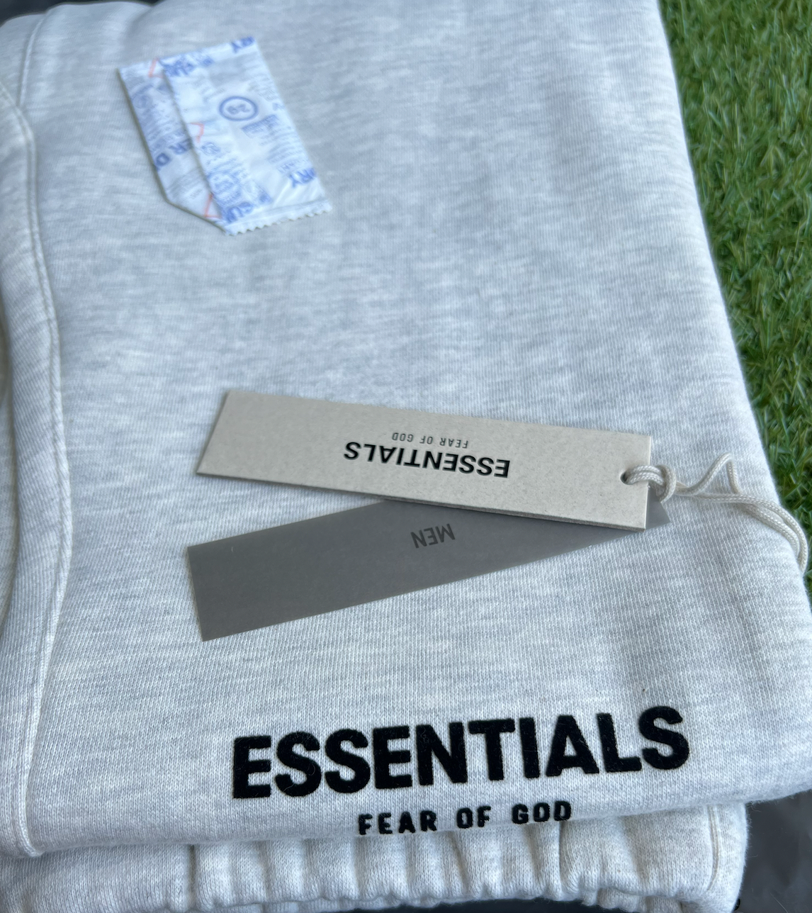 Pre-owned Fear Of God Essentials, , Sweatpants, Light Oatmeal, Ss22, Size S In White