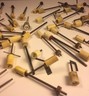 Lot of 67 Vintage Pipe Organ Piston Rods For Repurpose/Ornate Art or Decor