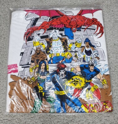 Vintage Marvel Comic Images X-Men T-Shirt 1993 Size L USA Sealed #2099 MVS807 