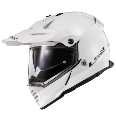 LS2 Helmets Blaze Solid Adventure Motorcycle Helmet W/ SunShield 436B-1021
