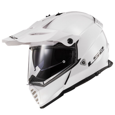 LS2 Helmets Blaze Solid Adventure Motorcycle Helmet W/ SunShield 436B-1026