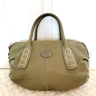 Green satchel purse top