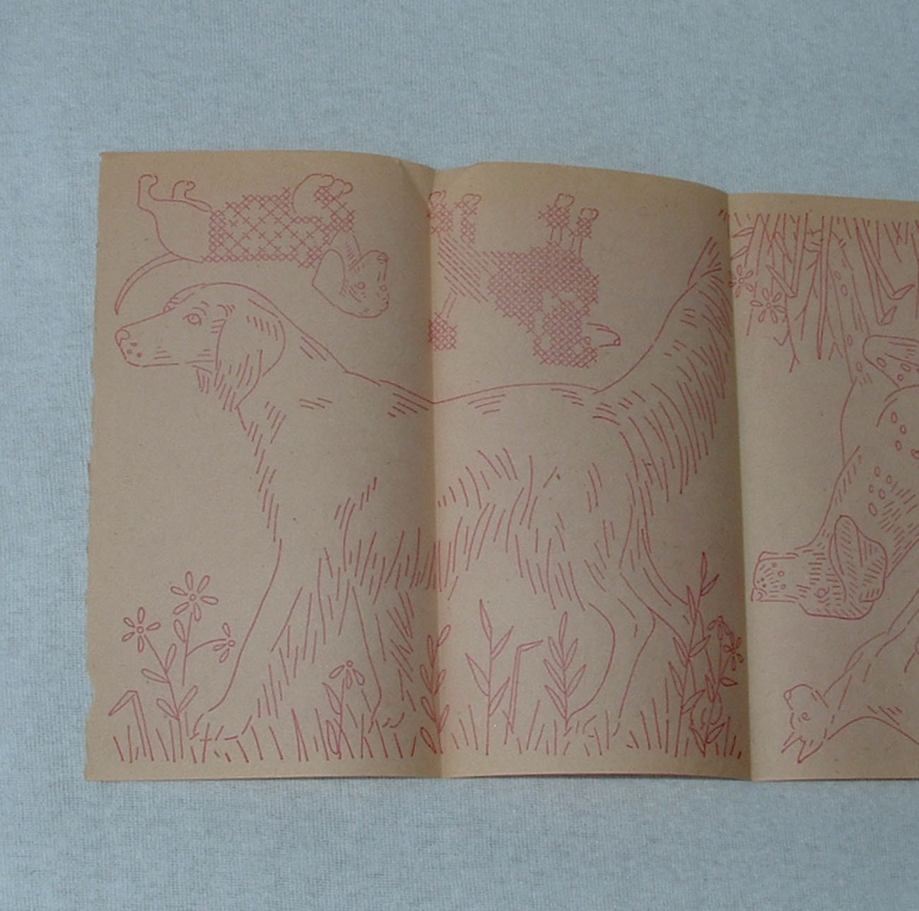 Vintage Embroidery Transfer Pattern Dogs Retriever Boxer Poodle Sheep Terrier