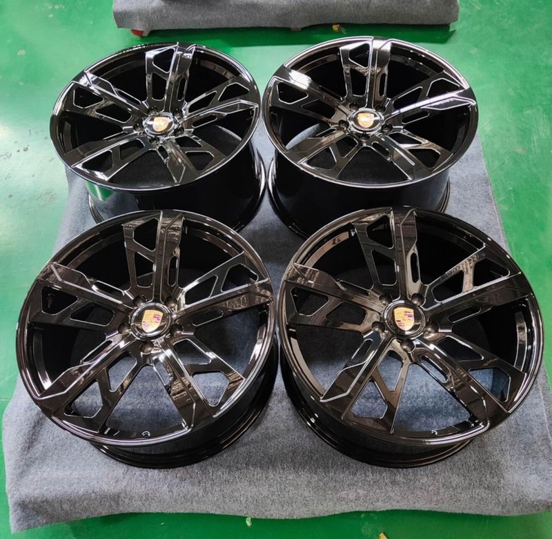 22" CROSS TURISMO STYLE STAGGERED WHEELS FITS PORSCHE TAYCAN 5x130