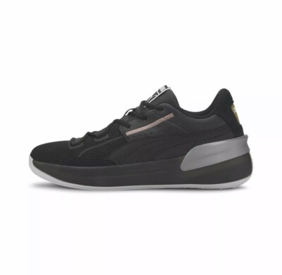 Puma Clyde Hardwood Metallic Black Athletic Sneakers 194044-01 Men's Sizes