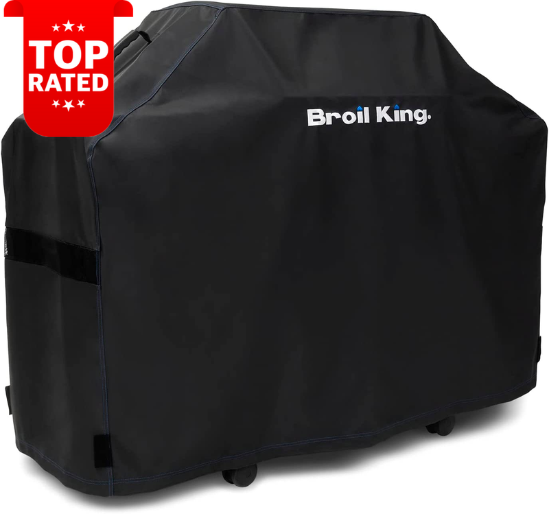 Heavy Duty 58 Inch Waterproof Black PVC Polyester Grill Cover Weather Resistant