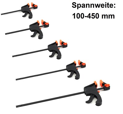 Einhandzwinge Schnellspannzwinge Schraubzwinge wahlweise 100-600mm