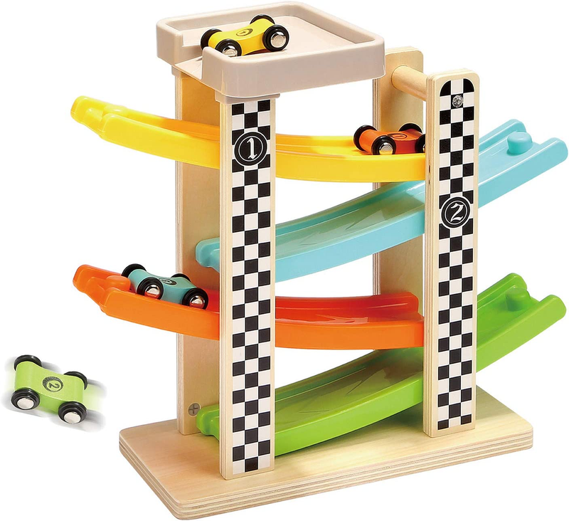 For 1 2 Year Old Boy And Girl Gifts Wooden Race Track Car Ra