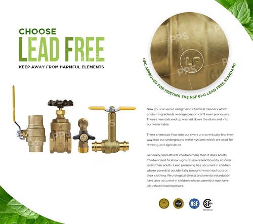 Midline Globe Style Angle Stop Valve Lead Free FIP Connections Brass 1/2in-3/4in