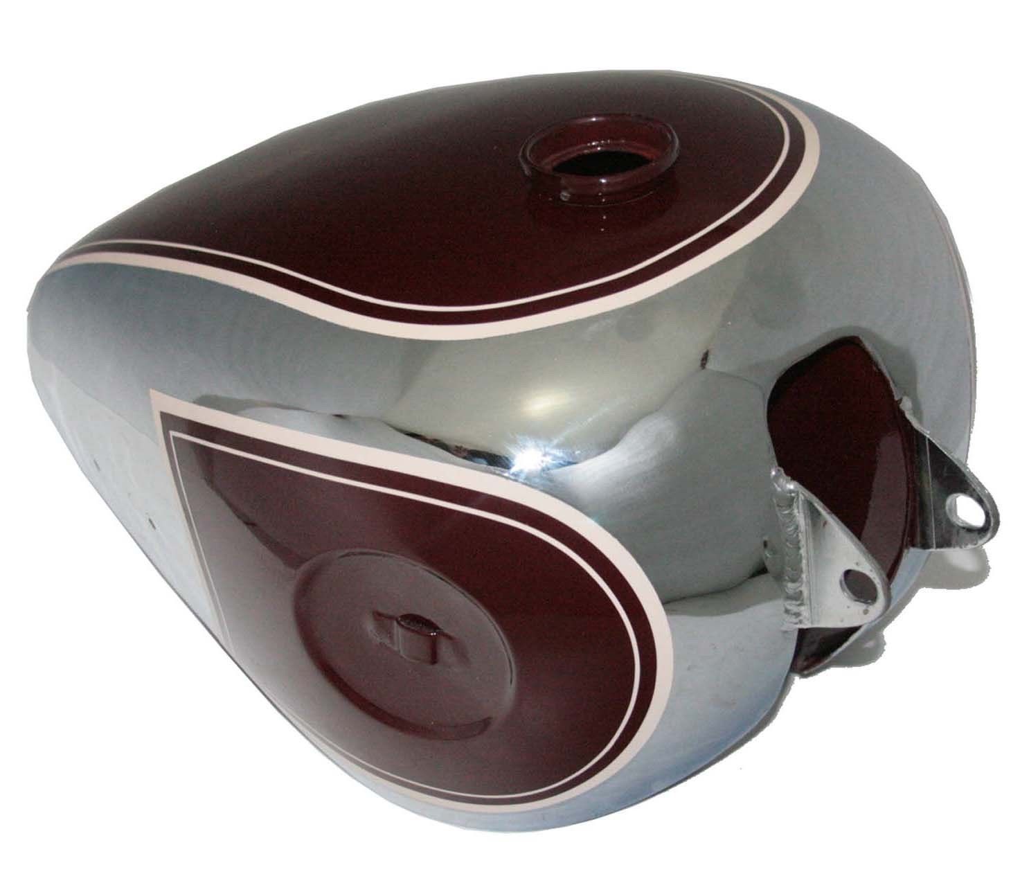 Fuel Petrol Tank Maroon & Chrome Star Twin Golden Flash BSA A7 Plunger 500 
