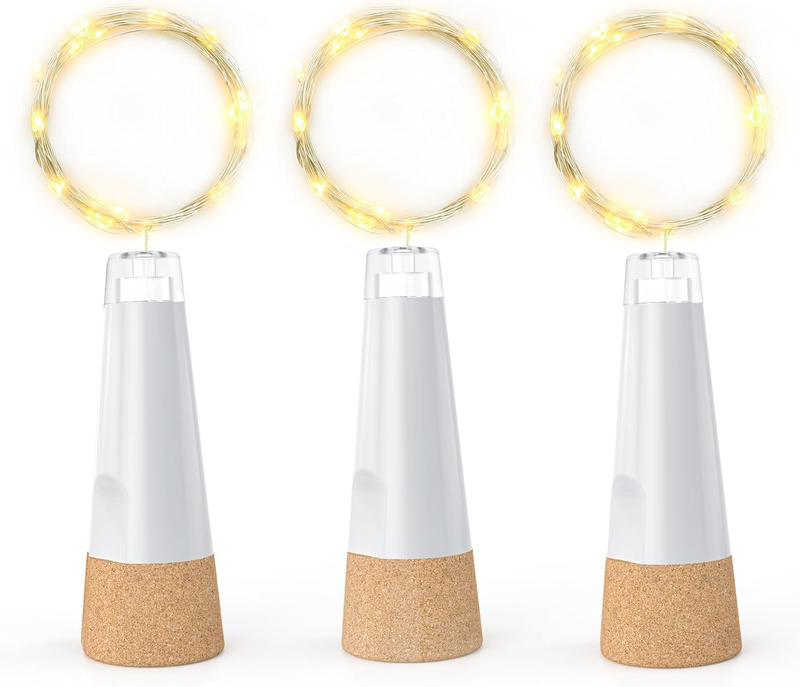Bottle Lights, USB Rechargeable Wine Bottle Light with Cork 2024 Upgraded 2M 20