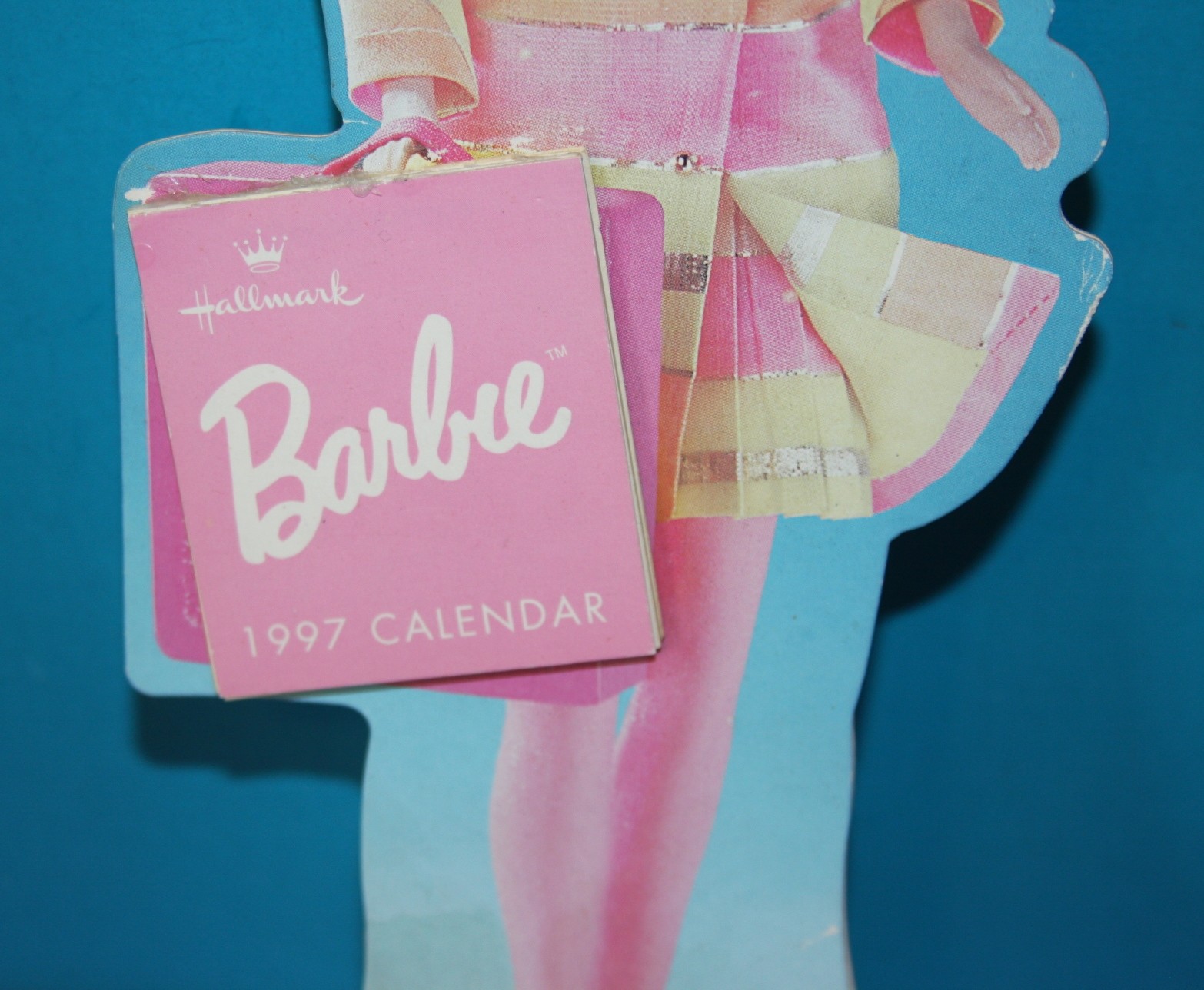 Vintage BARBIE REPRO #1848 ALL THAT JAZZ Hallmark CARD w/ 1997 Calendar COLLECT