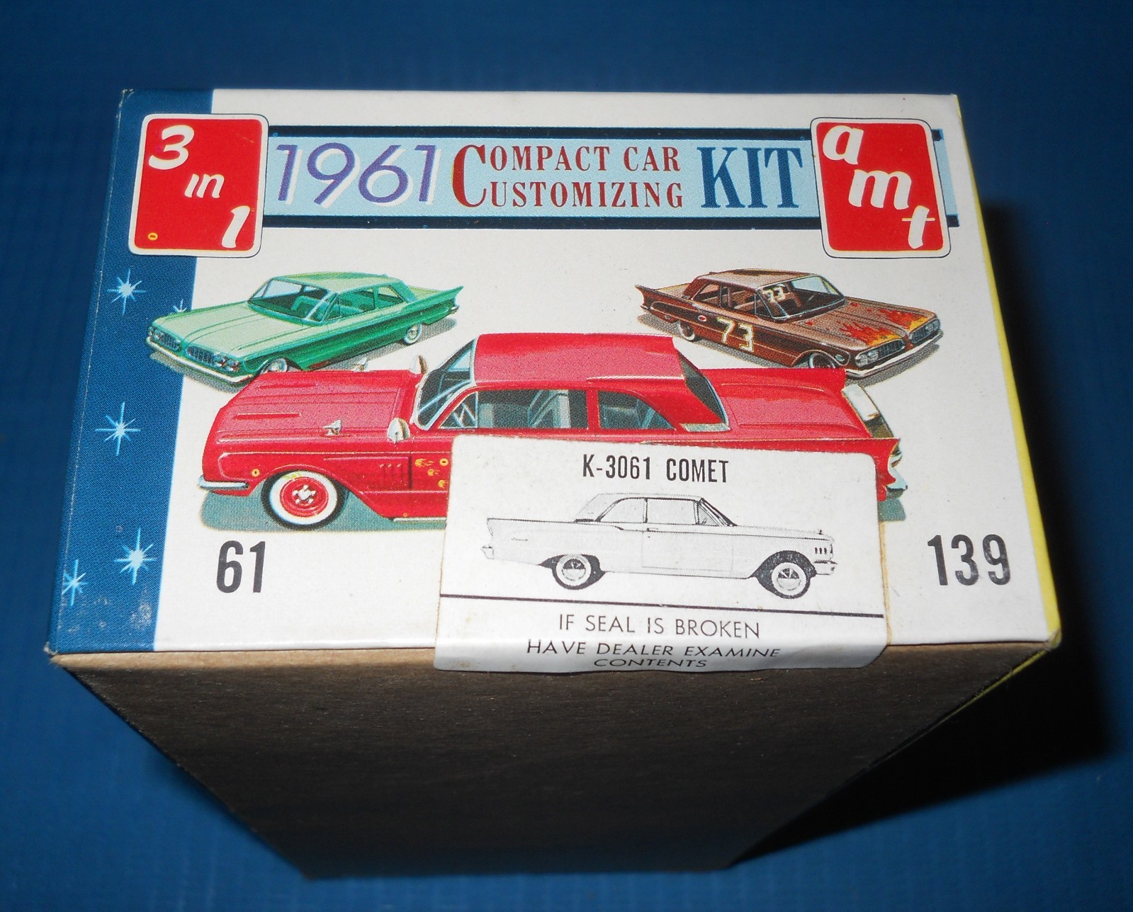AMT 1961 Mercury Comet-Original Near MINT K 3061-Sealed Box-Model Car Swap Meet